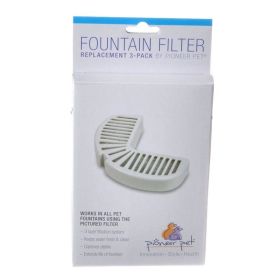 Pioneer Replacement Filters for Stainless Steel and Ceramic Fountains (Option: 3 Pack)